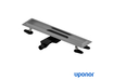 Душовий канал 60 см Uponor Aqua Ambient | срібло | без решітки (1136407)