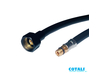 Шланг для змішувача чорний Cotali M10х1/2" 0.35 м PN10 коротка голка (0307903012B)
