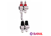 Колектор для теплої підлоги Djoul | 2 контура  | 1" x 3/4" Euro (DJ2016202A-e)