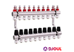 Колектор для теплої підлоги Djoul | 10 контурів  | 1" x 3/4" Euro (DJ2016210A-e)