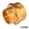 Ніпель редукційний латунний General Fittings 1 1/4"х1" (260003H121000H)