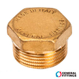 Заглушка латунна General Fittings 1 1/2" ЗР (2600F4H140000A)