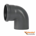 Коліно для внутрішньої каналізації Ostendorf НТ Safe 40 мм 87° (171140)