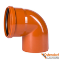Коліно для зовнішньої каналізації Ostendorf KG ПВХ 200 мм 87° (223240)