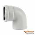 Коліно для безшумної каналізації Ostendorf Skolan 58 мм 87° (332140)