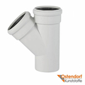 Трійник для безшумної каналізації Ostendorf Skolan 110/110 мм 45° (335200)