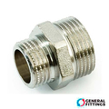 Ніпель редукційний нікельований General Fittings 1/2"х1/4" (260003N040200H)