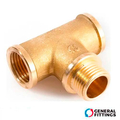 Трійник латунний General Fittings 1/2" ВЗВ (270015H040404A)