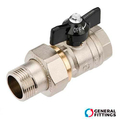 Кран кульовий з американкою General Fittings 7S00 1/2" DN15 ВЗ (7S00M5N040402A)