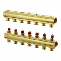 Колектори 3+3 латунь DANFOSS FHF-3 без витратомірів (088U0503)