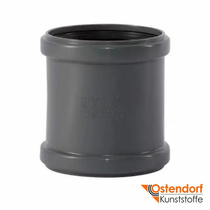 Муфта подвійна для внутрішньої каналізації Ostendorf НТ Safe 110 мм (175510)