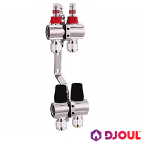Колектор для теплої підлоги Djoul | 2 контура  | 1" x 3/4" Euro (DJ2016202A-e)