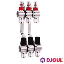 Колектор для теплої підлоги Djoul | 3 контура  | 1" x 3/4" Euro (DJ2016203A-e)