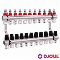 Колектор для теплої підлоги Djoul | 11 контурів  | 1" x 3/4" Euro (DJ2016211A-e)