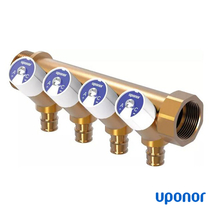 Колектор Uponor Q&E з кранами PL SH 1" ЗР/ ВР 4х16 ц/ц 38 мм (1048522)