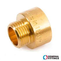 Перехідник латунний General Fittings 1 1/2"х1 1/4" ВЗ (260045H141200H)