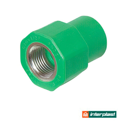 Муфта перехідна 75х2" Interplast PP-R 125 PN30 з внутрішнім різьбленням (790127502)