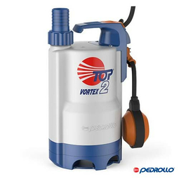 Дренажний насос Pedrollo TOP 2 VORTEX | 20-180 л/хв | 1,5-6,5 м | 0.37 кВт | кабель 5м (48TOPV12A1)