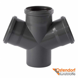 Хрестовина для внутрішньої каналізації Ostendorf HT Safe 110/110/110 мм 67° (175900)