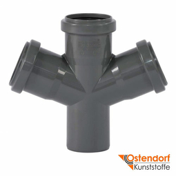 Хрестовина для внутрішньої каналізації Ostendorf HT Safe 50/50/50 мм 67° (172900)