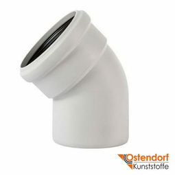 Коліно для безшумної каналізації Ostendorf Skolan 110 мм 45° (335120)