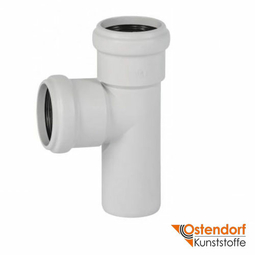 Трійник для безшумної каналізації Ostendorf Skolan 58/58 мм 87° (332400)