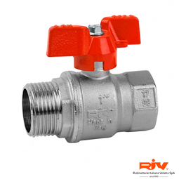 Кран кульовий RIV4334 Export ВЗ DN25 1" PN32 метелик (024334000007)