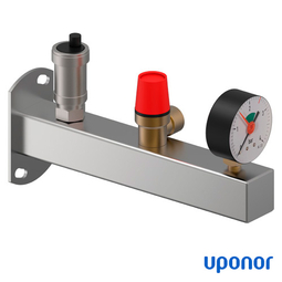 Група безпеки Uponor Fluvia 3 бар | нержавіюча сталь (1136374)