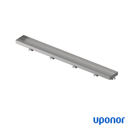 Решітка для лотка 100 см Uponor Aqua Ambient | під плитку | срібло (1136441)
