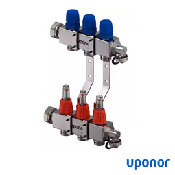 Колектор із н/ж сталі Uponor Vario C FM 3x3/4 Euro | 3 контури (1133471)