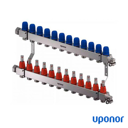 Колектор із н/ж сталі Uponor Vario C FM 12x3/4 Euro | 12 контурів (1133480)