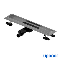 Душовий канал 60 см Uponor Aqua Ambient | срібло | без решітки (1136407)