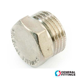 Заглушка латунна нікельована General Fittings 1/2" ЗР (260040N040000A)