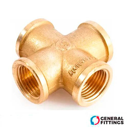 Хрестовина латунна General Fittings 1" ВР (270036H100000A)