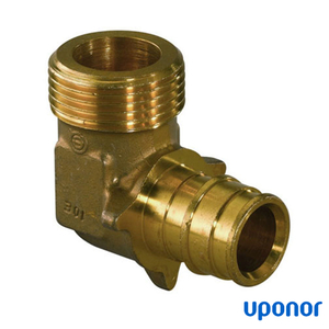 Кутник із зовнішнім різьбленням 16хG 1/2&quot; латунний Uponor Q&amp;E (1023019)