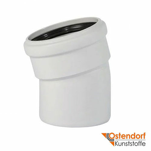 Коліно для безшумної каналізації Ostendorf Skolan 58 мм 15° (332100)