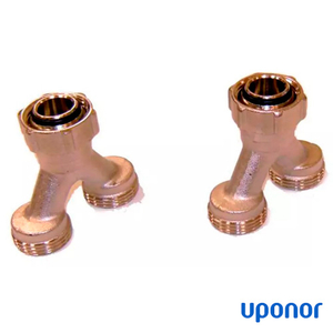 Трійник Y-подібний під євроконус Uponor 2xG3/4-3/4"Euro комплект 2 шт (1005675)