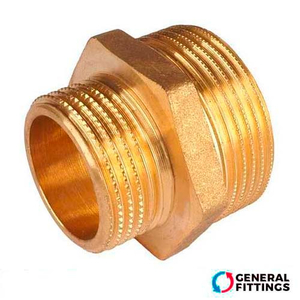 Ніпель редукційний латунний General Fittings 3/4"х1/2" (260003H050400H)