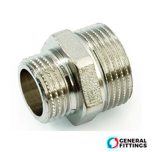 Ніпель редукційний нікельований General Fittings 3/4"х1/2" (260003N050400H)