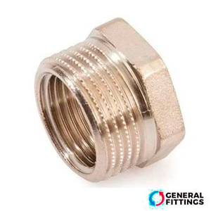 Футорка нікельована 1"х1/2" ВЗ General Fittings (260044N100400H)