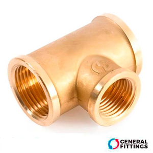 Трійник латунний редукційний General Fittings 3/4"х1/2"х3/4" ВВВ (270013H050405A)