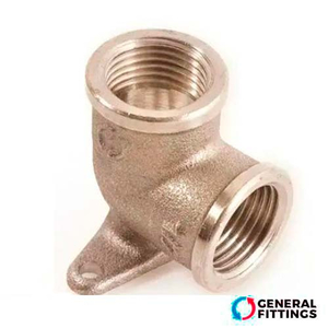 Кутник нікельований General Fittings 1/2" ВВ з настінним кріпленням (270023N040400A)